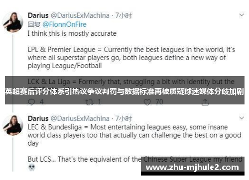 英超赛后评分体系引热议争议判罚与数据标准再被质疑球迷媒体分歧加剧