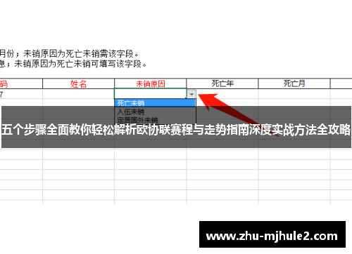 五个步骤全面教你轻松解析欧协联赛程与走势指南深度实战方法全攻略 五个步骤全面教你轻松解析欧协联赛程与走势指南深度实战方法全攻略